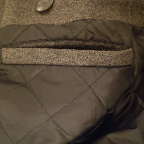 Steve & Barry's Trademark The Woolly Mammoth Men's Gray Peacoat HMBC - Picture 10 of 16